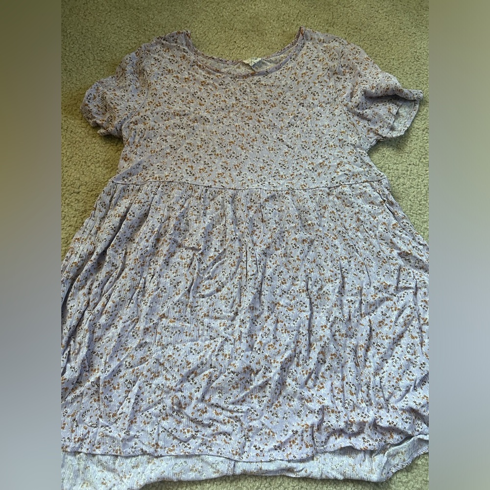 Cotton on babydoll tee floral pattern